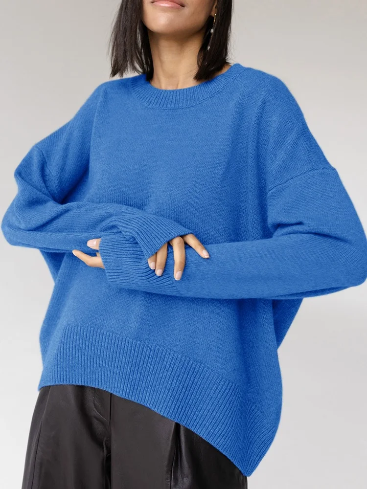 KarSaNy Women Loose Sweaters For Winter Thick Knit Pullovers Green Outwear Women's Sweater Black Oversized Sweaters For Women