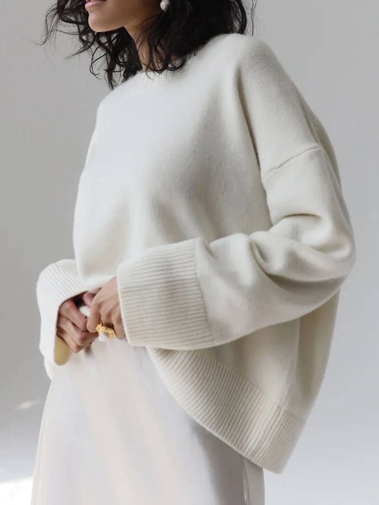KarSaNy Women Loose Sweaters For Winter Thick Knit Pullovers Green Outwear Women's Sweater Black Oversized Sweaters For Women