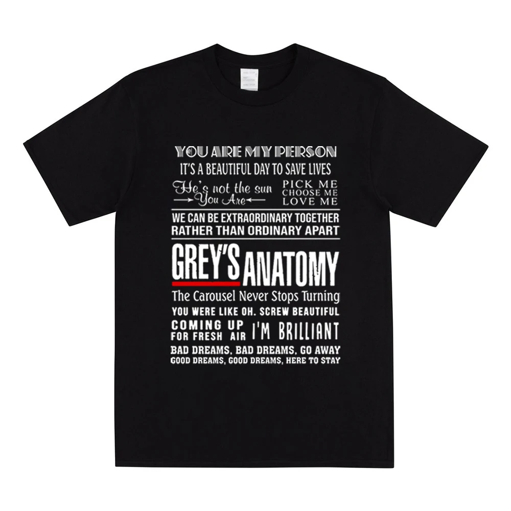 Grey's Anatomy Shirt Greys Anatomy Quotes T-shirt You Are My Person Shirt It's A Beautiful Day To Save Lives Shirt Graphic Tee