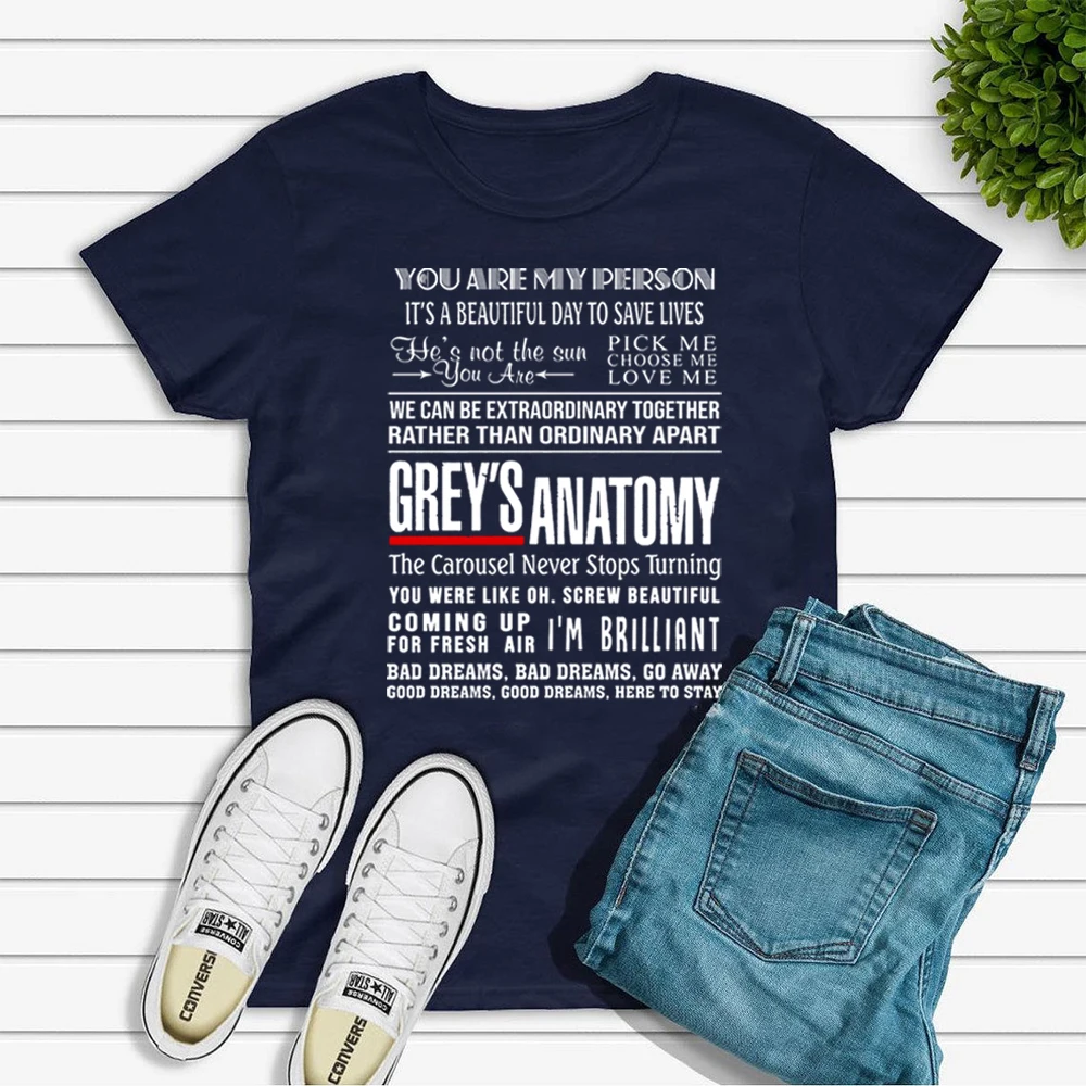 Grey's Anatomy Shirt Greys Anatomy Quotes T-shirt You Are My Person Shirt It's A Beautiful Day To Save Lives Shirt Graphic Tee