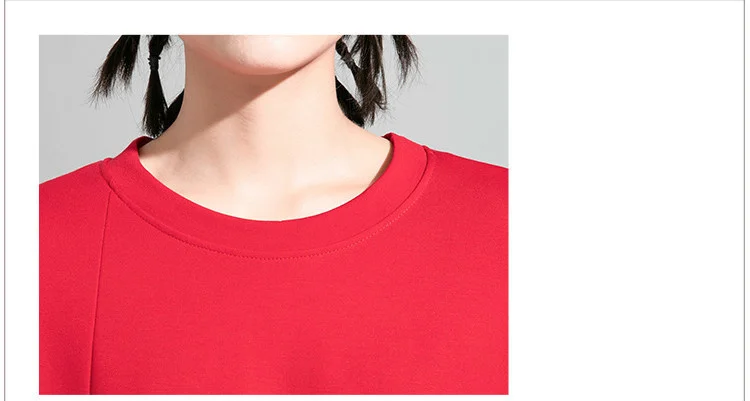 Amax luluE 2025 Spring Korean Women Fashion Tops Loose Tee Shirts Ladies Classic Vintage Casual O Neck Solid Punk Cotton Clothes