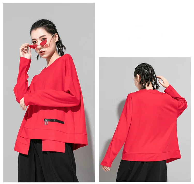 Amax luluE 2025 Spring Korean Women Fashion Tops Loose Tee Shirts Ladies Classic Vintage Casual O Neck Solid Punk Cotton Clothes