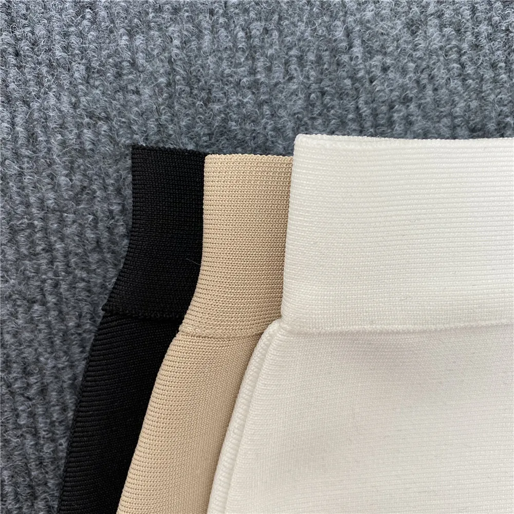 Women Elegant Bandage Skirts Sexy Club Party High Waist Skirts Ladies Bodycon Pencil Skirt