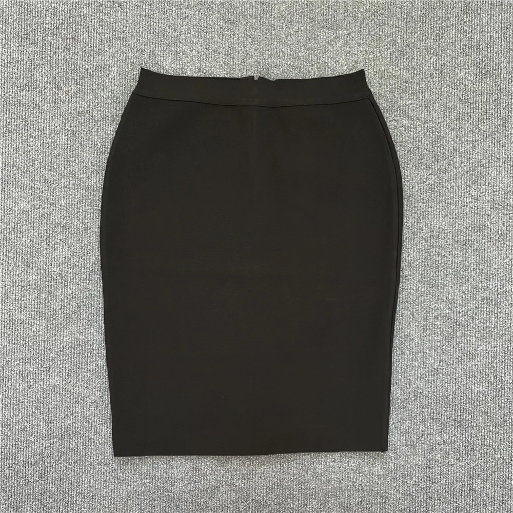 Women Elegant Bandage Skirts Sexy Club Party High Waist Skirts Ladies Bodycon Pencil Skirt