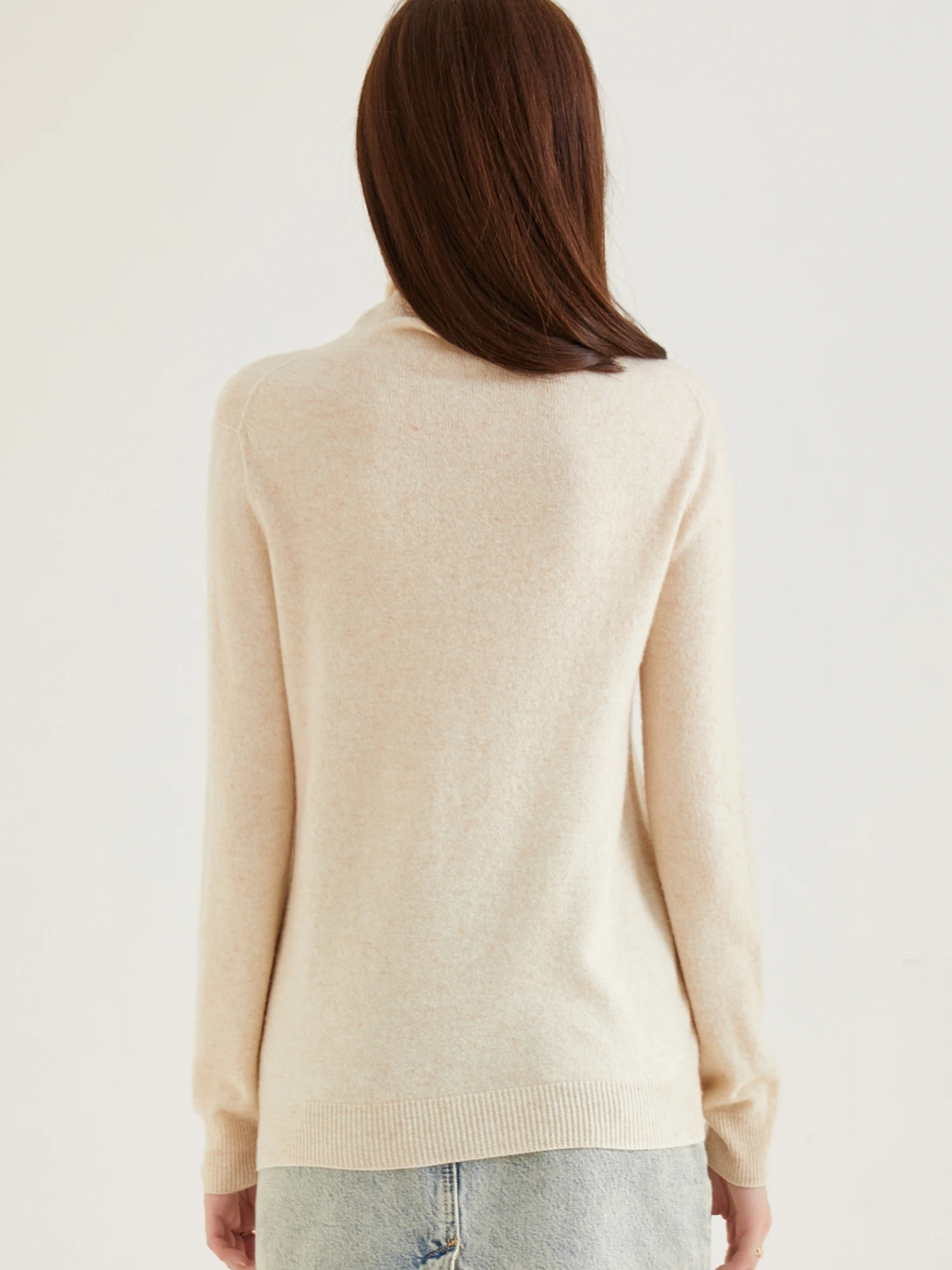 Turtleneck Sweater Woman Knitwears Tops 100% Merino Wool Long Sleeve Top Fashion Women Sweaters Vintage Knit Pullovers Clothing