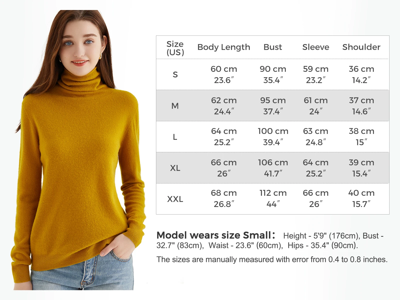 Turtleneck Sweater Woman Knitwears Tops 100% Merino Wool Long Sleeve Top Fashion Women Sweaters Vintage Knit Pullovers Clothing