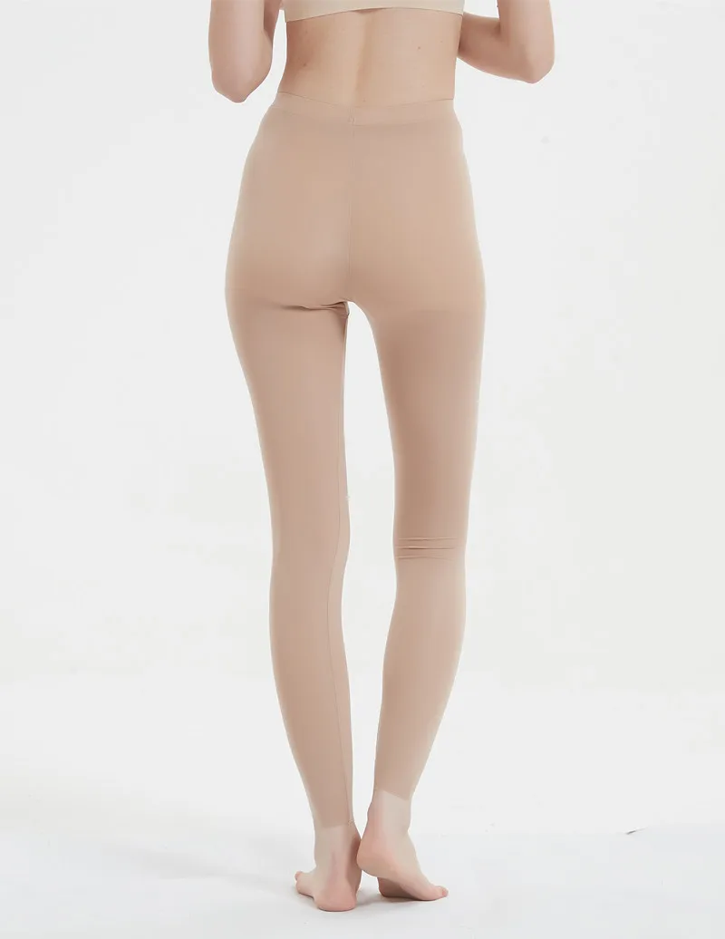 Naked Feeling Leggings Ice Silk Sport Women Fitness Seamless Yoga Pants Female Legging Tummy Control Running Training Tights NEW