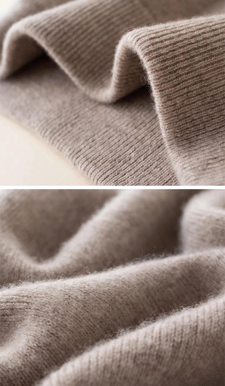 100% Pure Wool Skirt New Women's Autumn and Winter Mid-Length High-Waisted Thin Cashmere Skirt Knitted All-Match Hip Skirt
