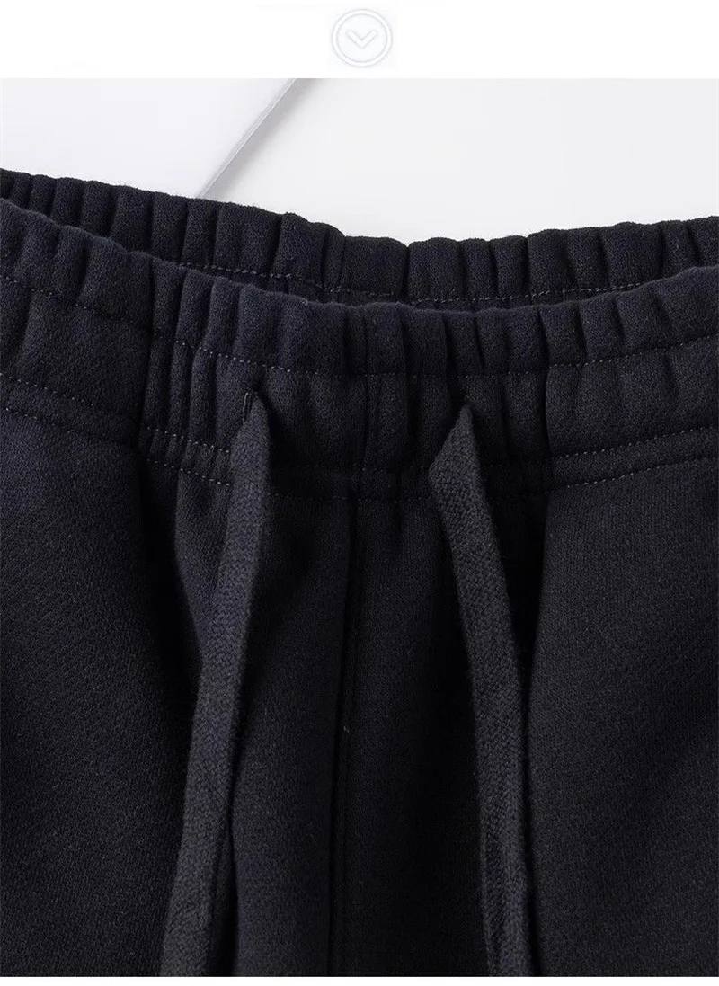 Casual Sweatpants Women's Fleece Thicken Straight Trousers Elastic Waist Streetwear Ladies Cotton Sport Pants Autumn Winter 2024