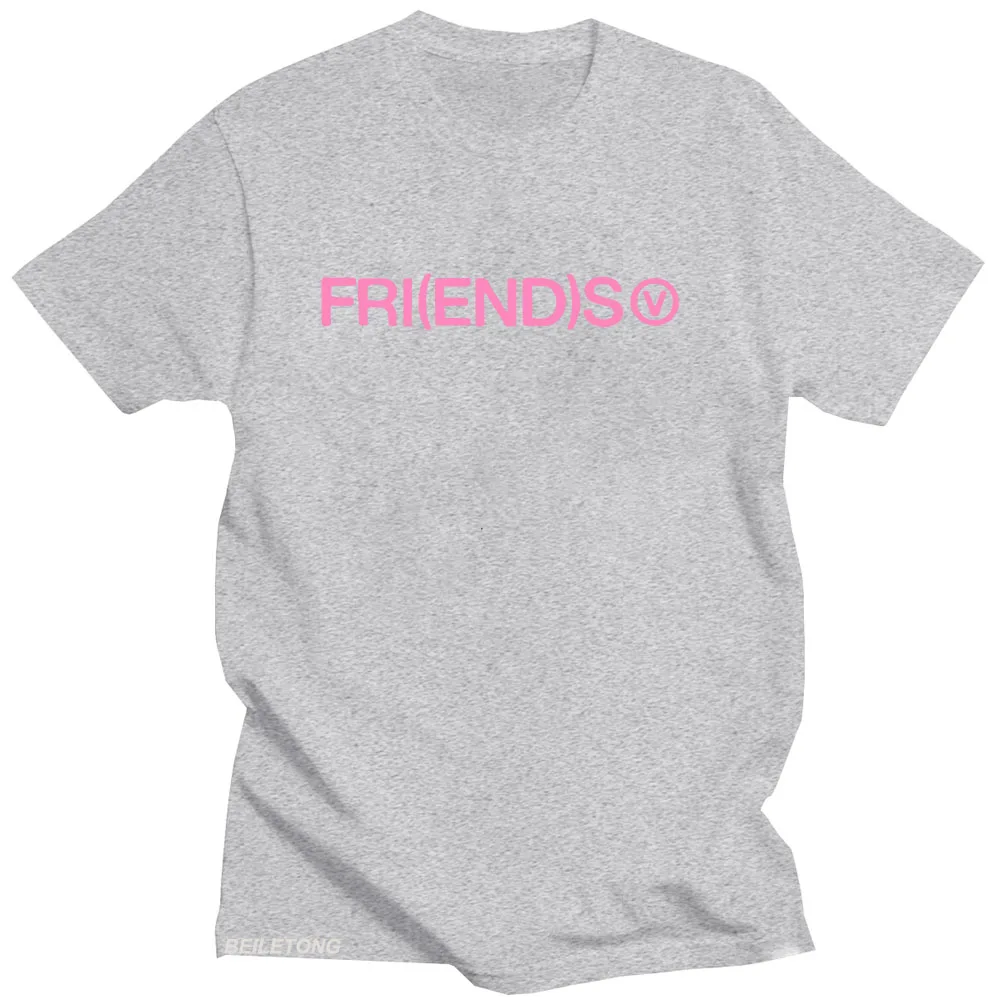 Soft Taehyung Fri(end)s T-shirts Letter Graphic Printing Korean Style Tee-shirt Short Sleeve Grunge Clothes Cotton High Quality