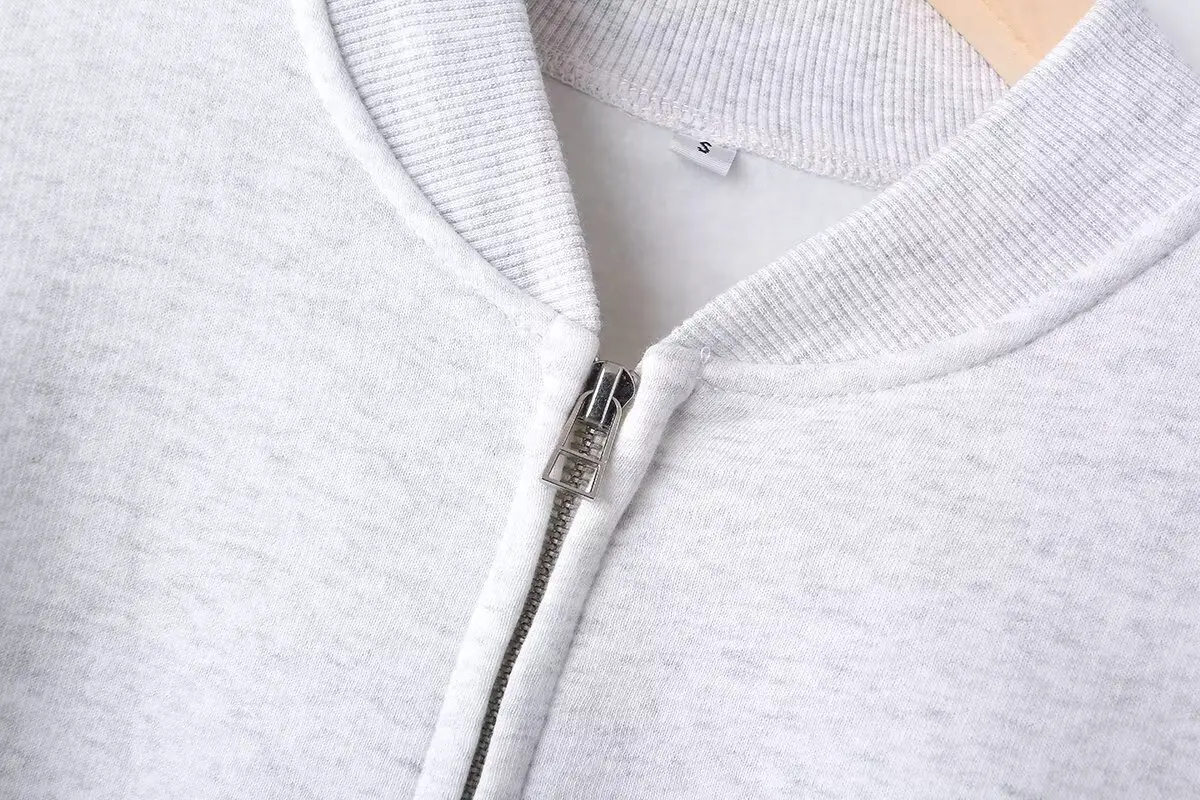 Cotton Zipper Cardigan Sets To Woman 2024 Tracksuit Suits Baggy Pants Sportswear Women Sweater 2 Piece Set Women Outfits