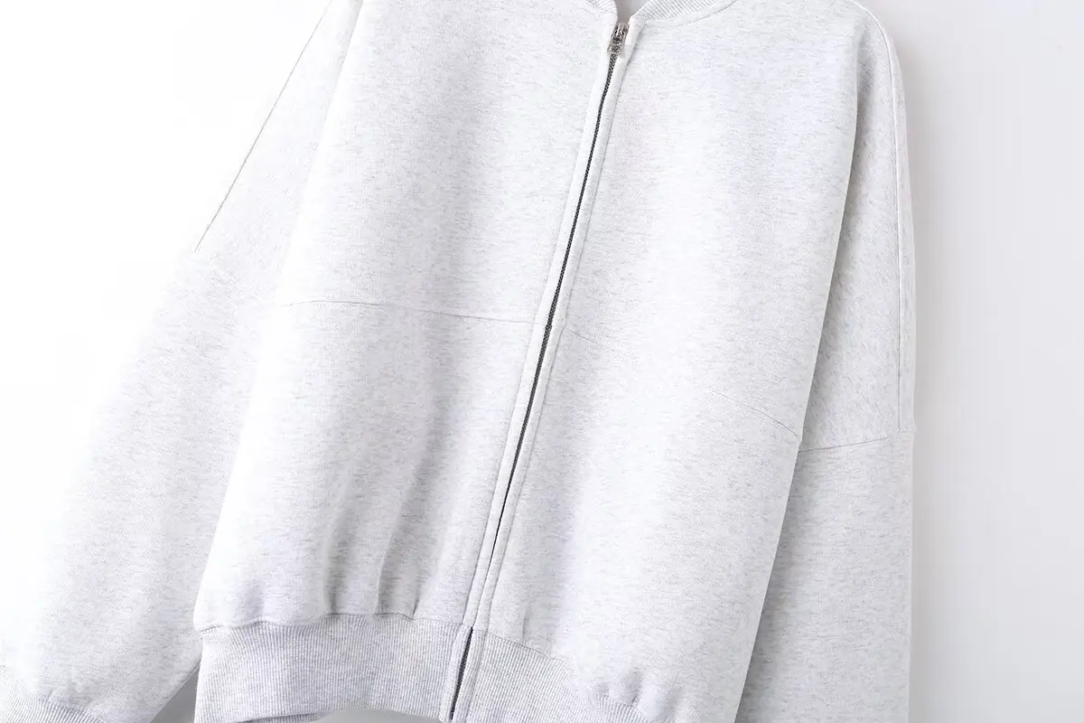 Cotton Zipper Cardigan Sets To Woman 2024 Tracksuit Suits Baggy Pants Sportswear Women Sweater 2 Piece Set Women Outfits