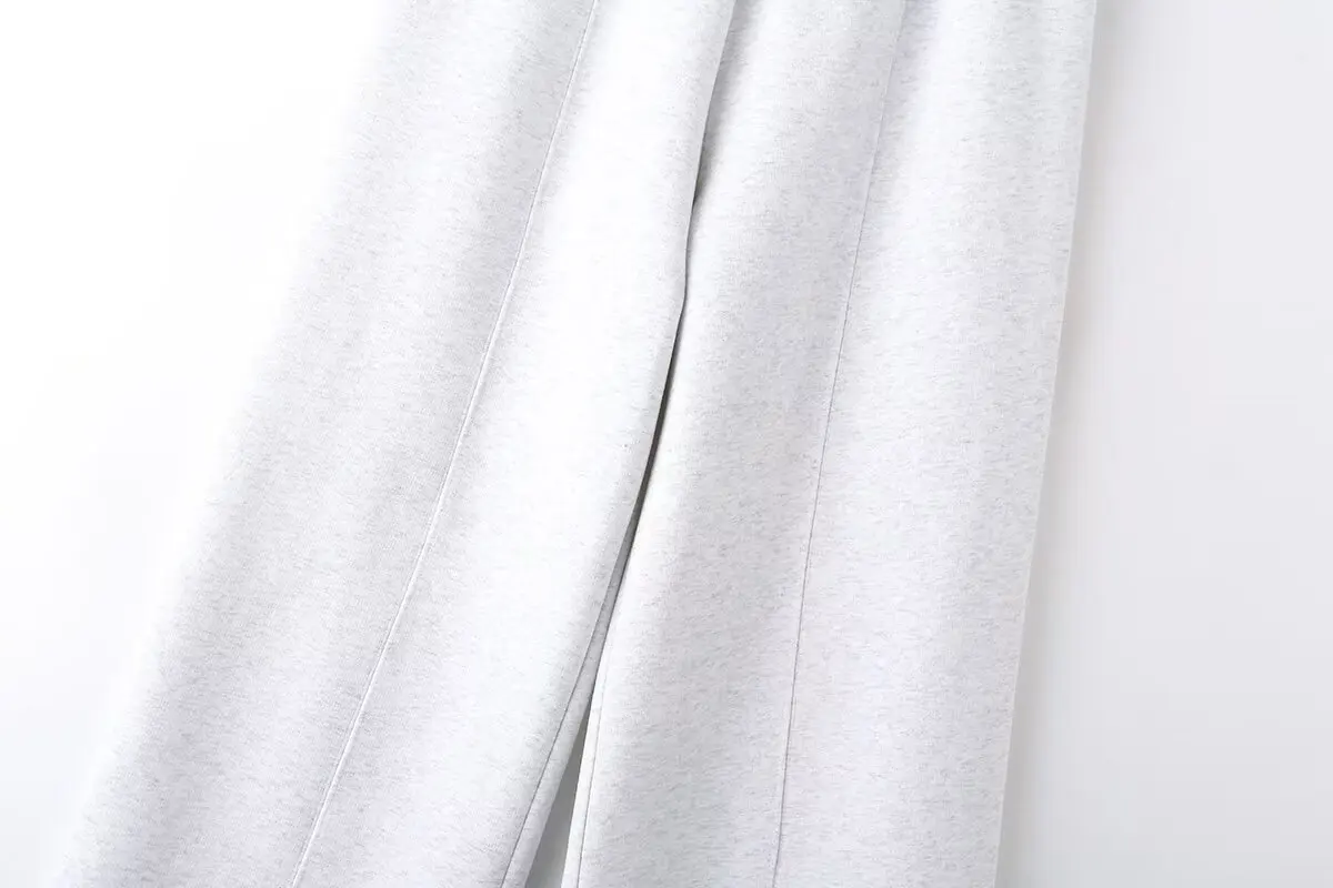 Cotton Zipper Cardigan Sets To Woman 2024 Tracksuit Suits Baggy Pants Sportswear Women Sweater 2 Piece Set Women Outfits