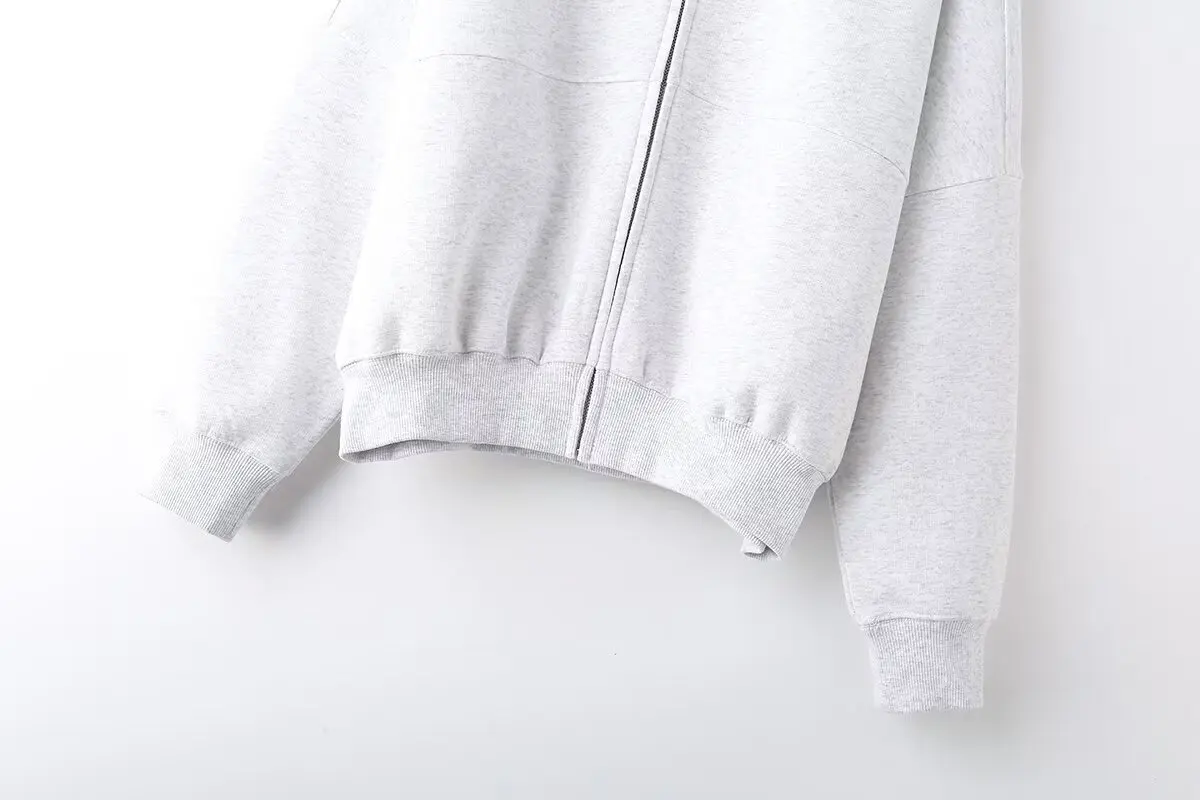 Cotton Zipper Cardigan Sets To Woman 2024 Tracksuit Suits Baggy Pants Sportswear Women Sweater 2 Piece Set Women Outfits