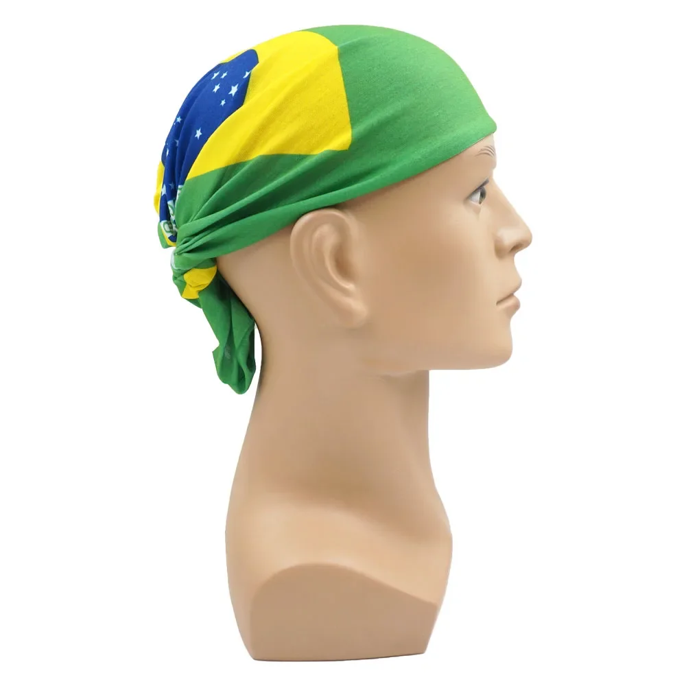 World Football Fans National Flag Bandana Spain Netherlands France Korea Chile Neck Gaiter Seamless Face Mask Men Headwear Scarf