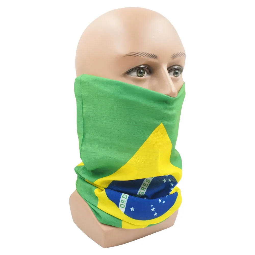 World Football Fans National Flag Bandana Spain Netherlands France Korea Chile Neck Gaiter Seamless Face Mask Men Headwear Scarf