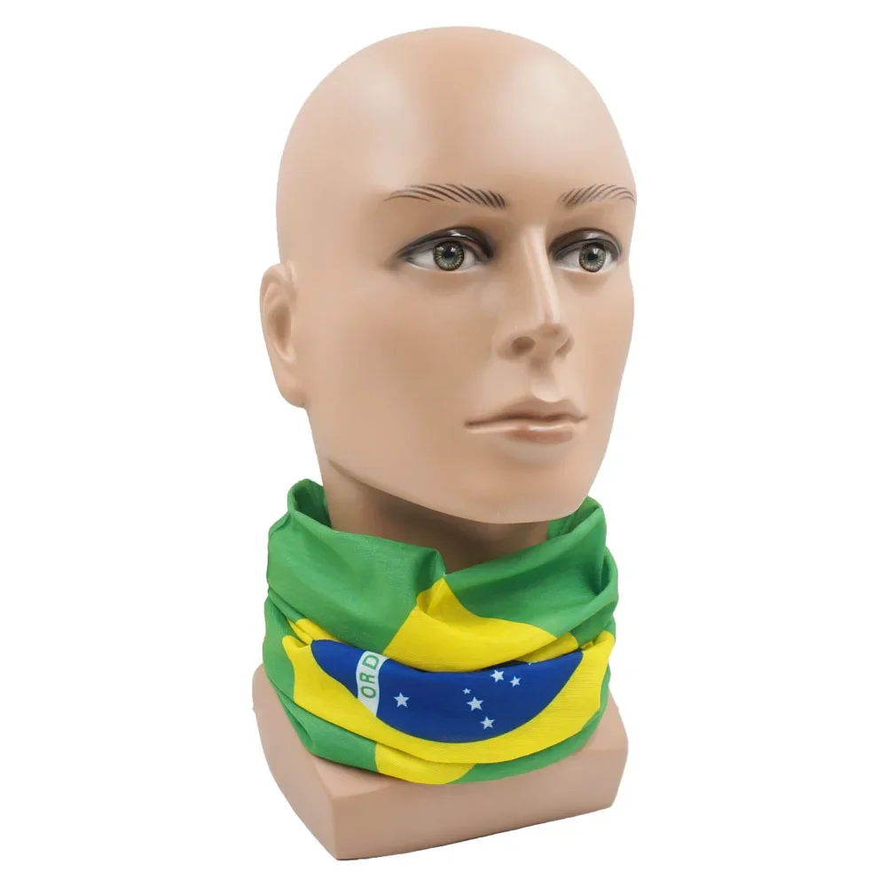World Football Fans National Flag Bandana Spain Netherlands France Korea Chile Neck Gaiter Seamless Face Mask Men Headwear Scarf