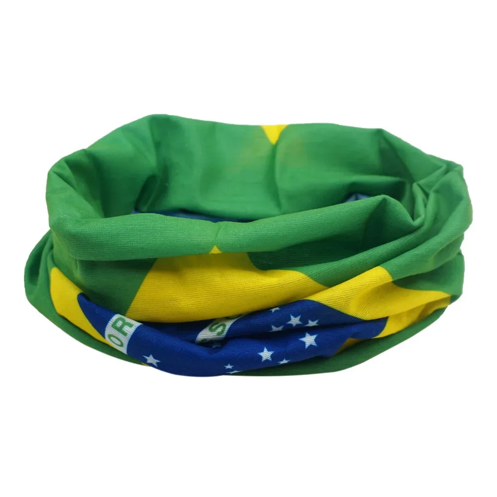 World Football Fans National Flag Bandana Spain Netherlands France Korea Chile Neck Gaiter Seamless Face Mask Men Headwear Scarf