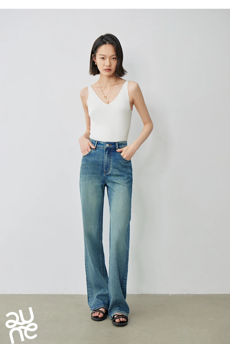 TOYOUTH Suspended Vest For Women's 2024 Summer New Suit With V-neck Knitted Bottom