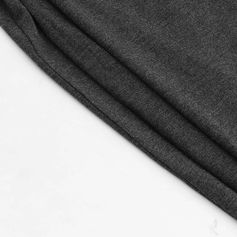 Asymmetrical Knit Long Dresses for Women Winter Fashion Kendall Outfits Gray Black Sexy Long Sleeve Slit Dress