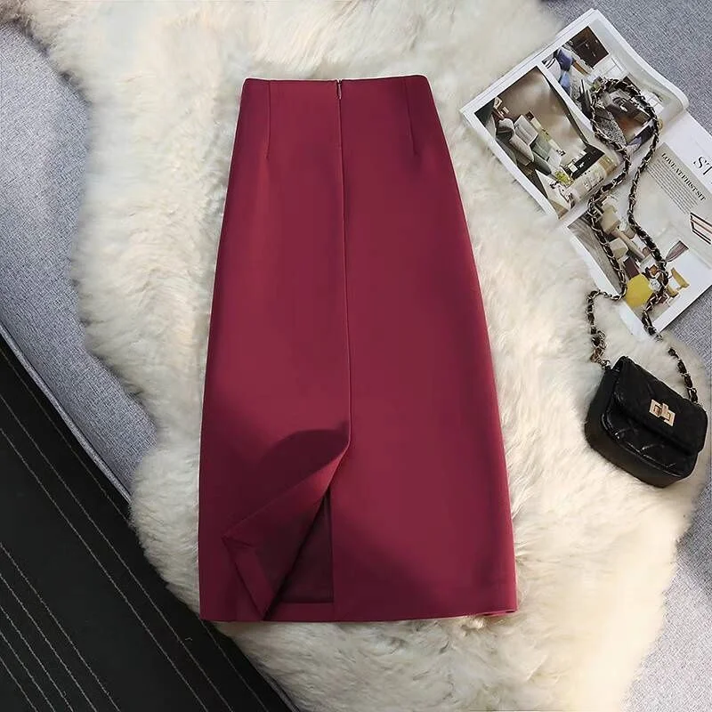 White Blazers Suits Set For Women 2026 New Spring Autumn Temperament Professional Formal Suit + Skirts 2PCS Ladies Outfits