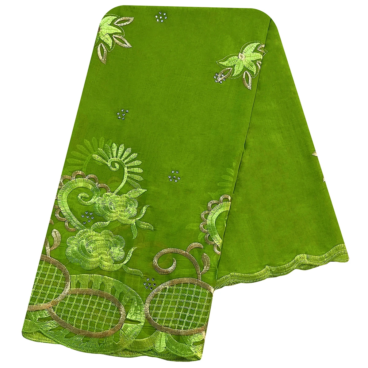 African Women Scarfs 2024 Fashion Hot Sale Big Circle Design Big Embrodiery Cotton Big Size Muslim Scarf for Shawls Pashmina