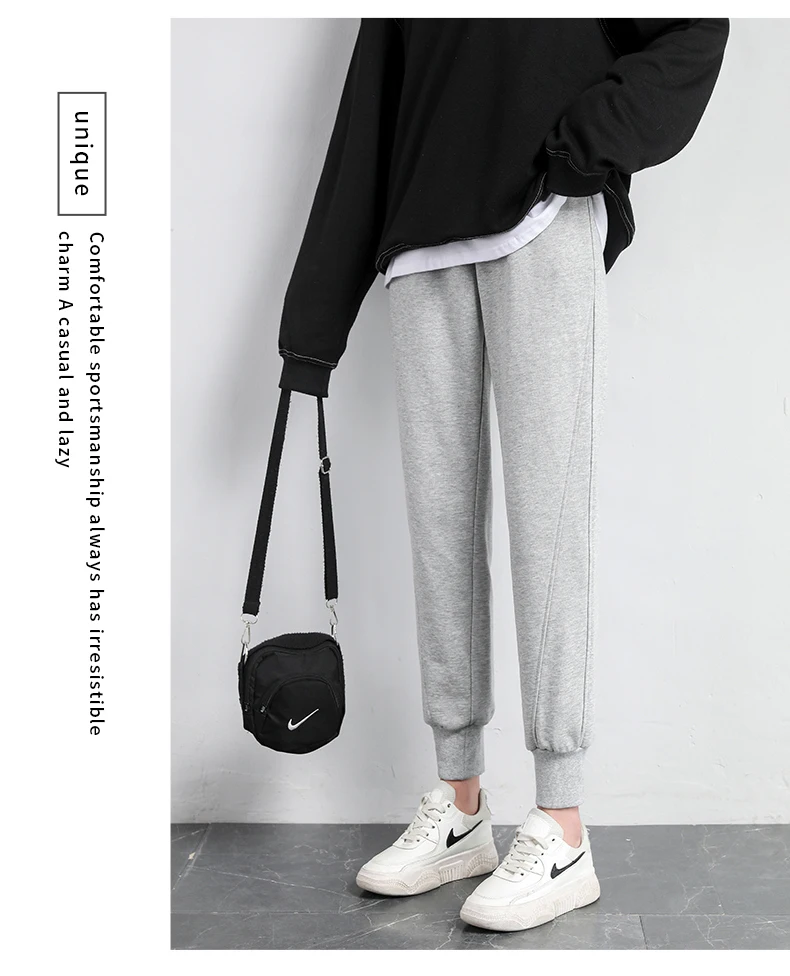Women's Harem Sports Pants Casual Urban Sweatpants Vintage Joggers Harajuku Korean Fashion Streetwear Female Trouser Suits 2021
