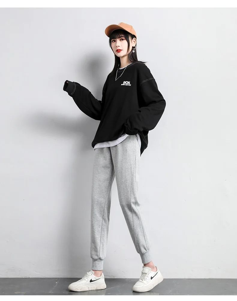 Women's Harem Sports Pants Casual Urban Sweatpants Vintage Joggers Harajuku Korean Fashion Streetwear Female Trouser Suits 2021