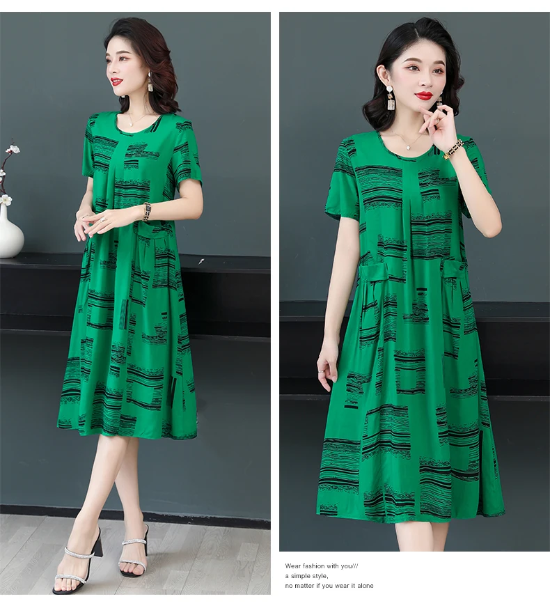 New Fashion Summer Women For women 2023 Plus Size Dress Casual Vintage Elegant Floral Dresses Woman Clothes