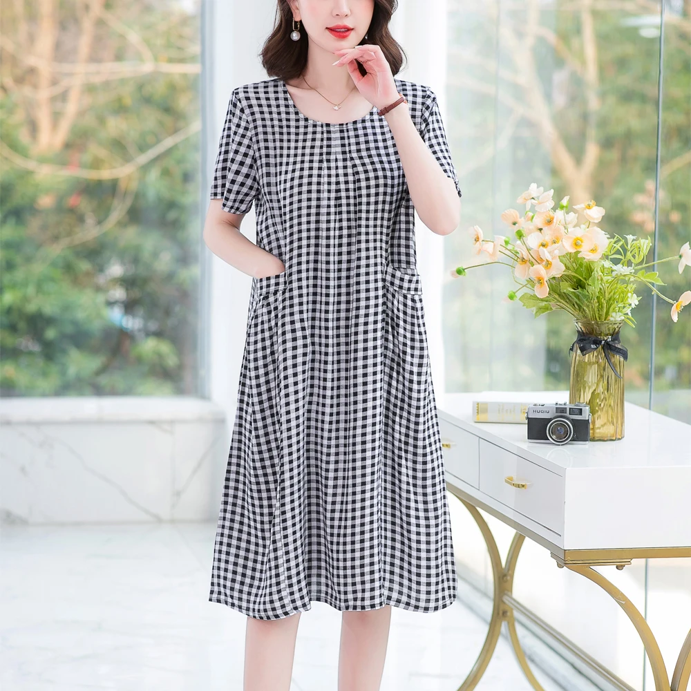 New Fashion Summer Women For women 2023 Plus Size Dress Casual Vintage Elegant Floral Dresses Woman Clothes