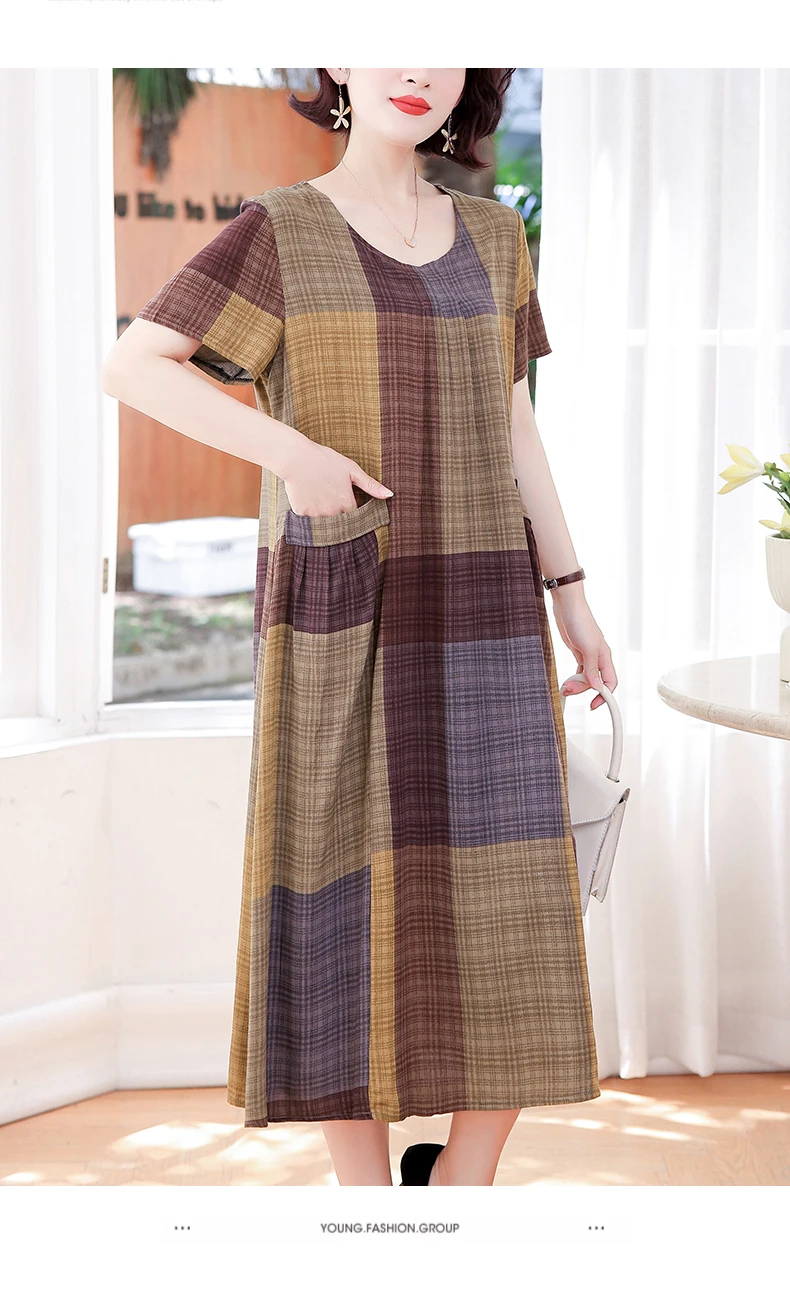 New Fashion Summer Women For women 2023 Plus Size Dress Casual Vintage Elegant Floral Dresses Woman Clothes