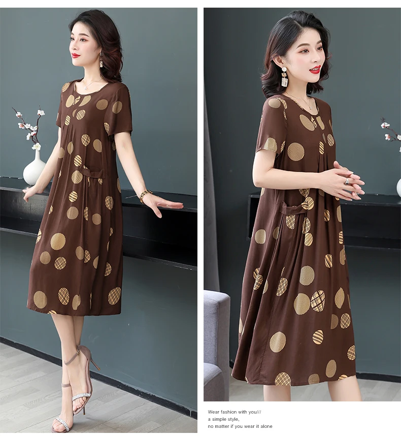 New Fashion Summer Women For women 2023 Plus Size Dress Casual Vintage Elegant Floral Dresses Woman Clothes