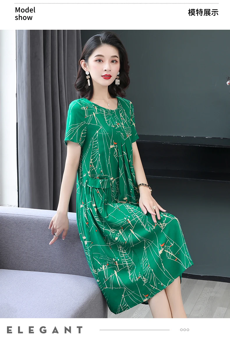 New Fashion Summer Women For women 2023 Plus Size Dress Casual Vintage Elegant Floral Dresses Woman Clothes