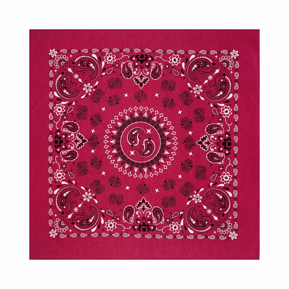 56CM Women Foulard Hip Hop Amoeba Cotton Square Scarf Bandana Headband Paisley Gifts For Men/Boys/Girls High Quality