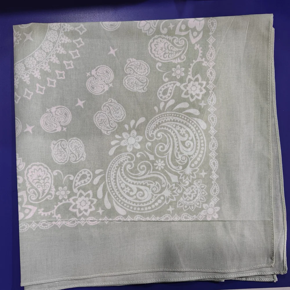 56CM Women Foulard Hip Hop Amoeba Cotton Square Scarf Bandana Headband Paisley Gifts For Men/Boys/Girls High Quality