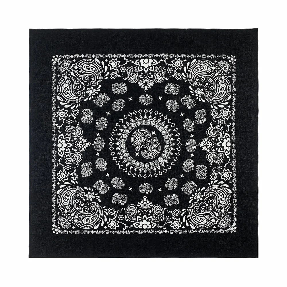 56CM Women Foulard Hip Hop Amoeba Cotton Square Scarf Bandana Headband Paisley Gifts For Men/Boys/Girls High Quality