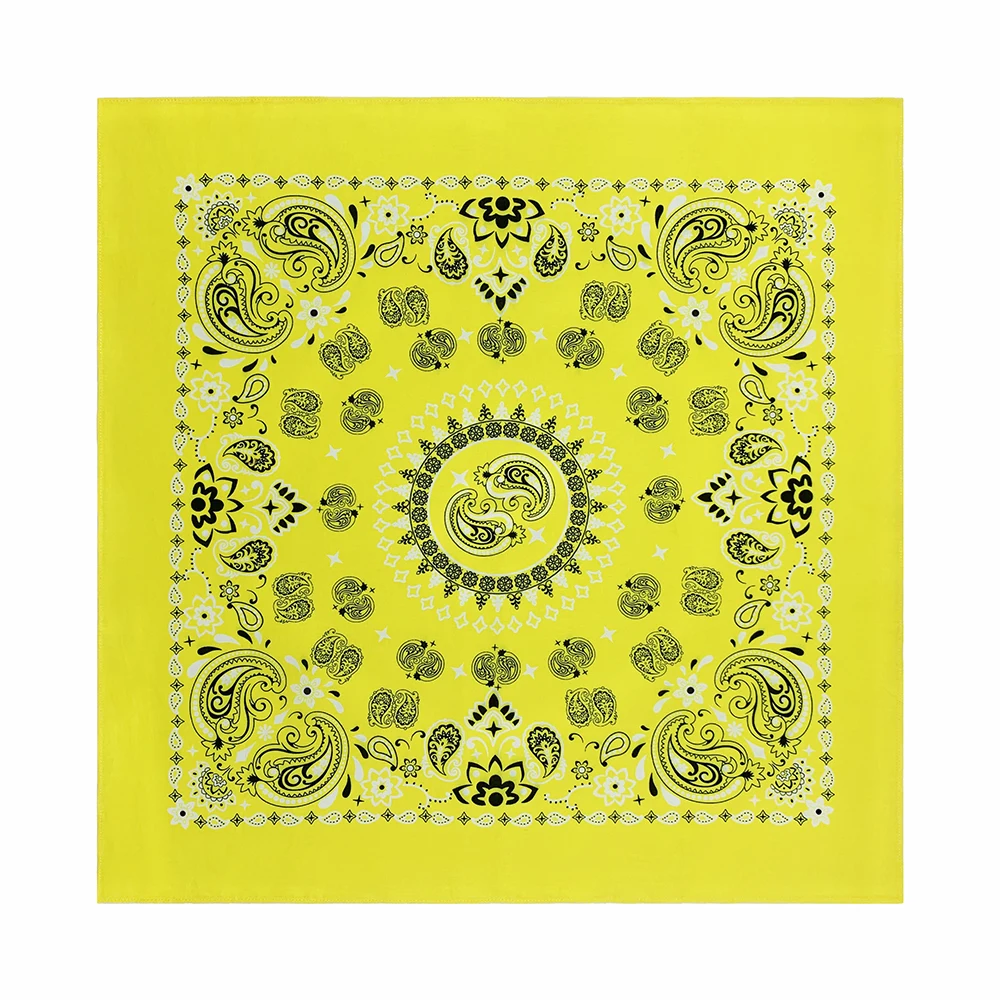 56CM Women Foulard Hip Hop Amoeba Cotton Square Scarf Bandana Headband Paisley Gifts For Men/Boys/Girls High Quality