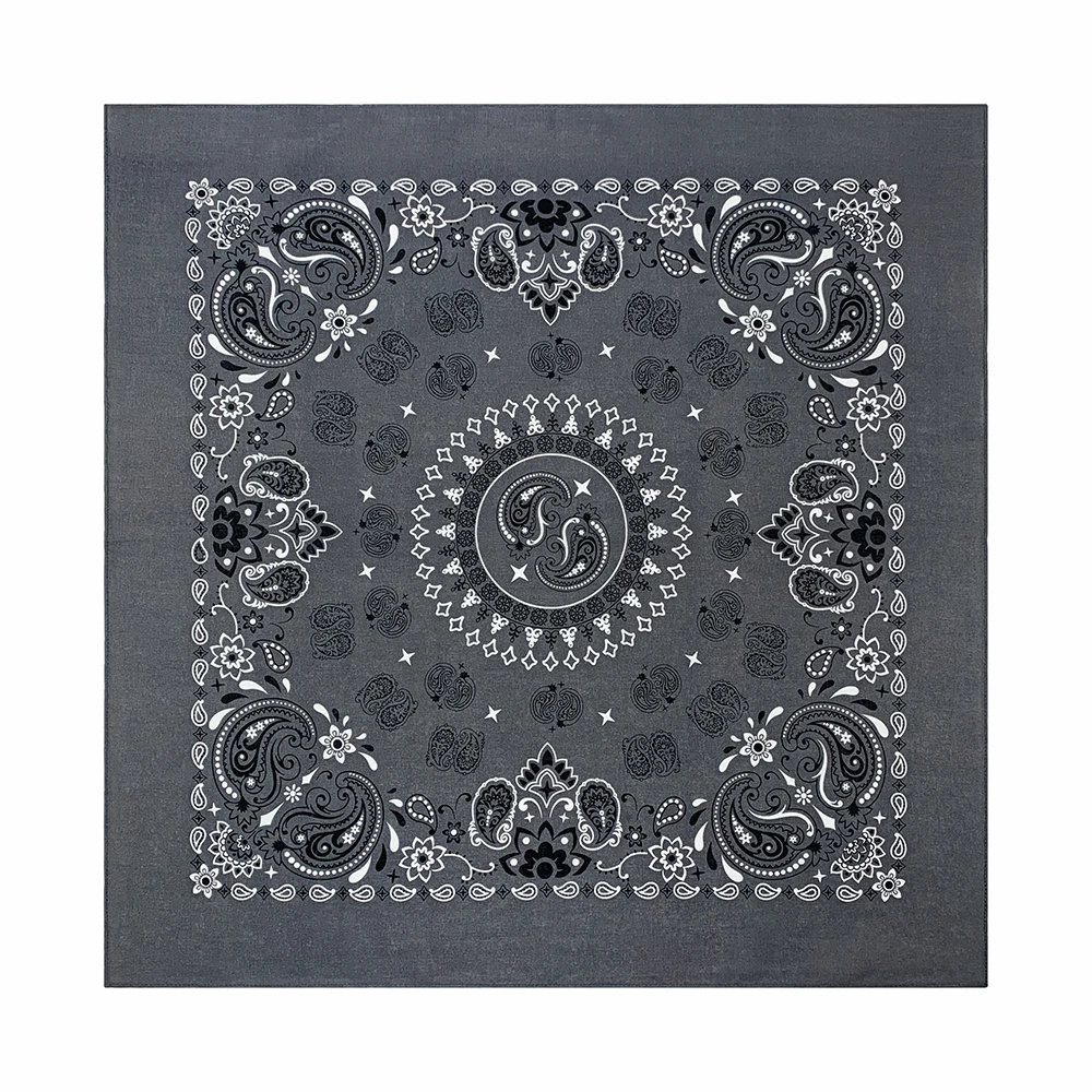 56CM Women Foulard Hip Hop Amoeba Cotton Square Scarf Bandana Headband Paisley Gifts For Men/Boys/Girls High Quality