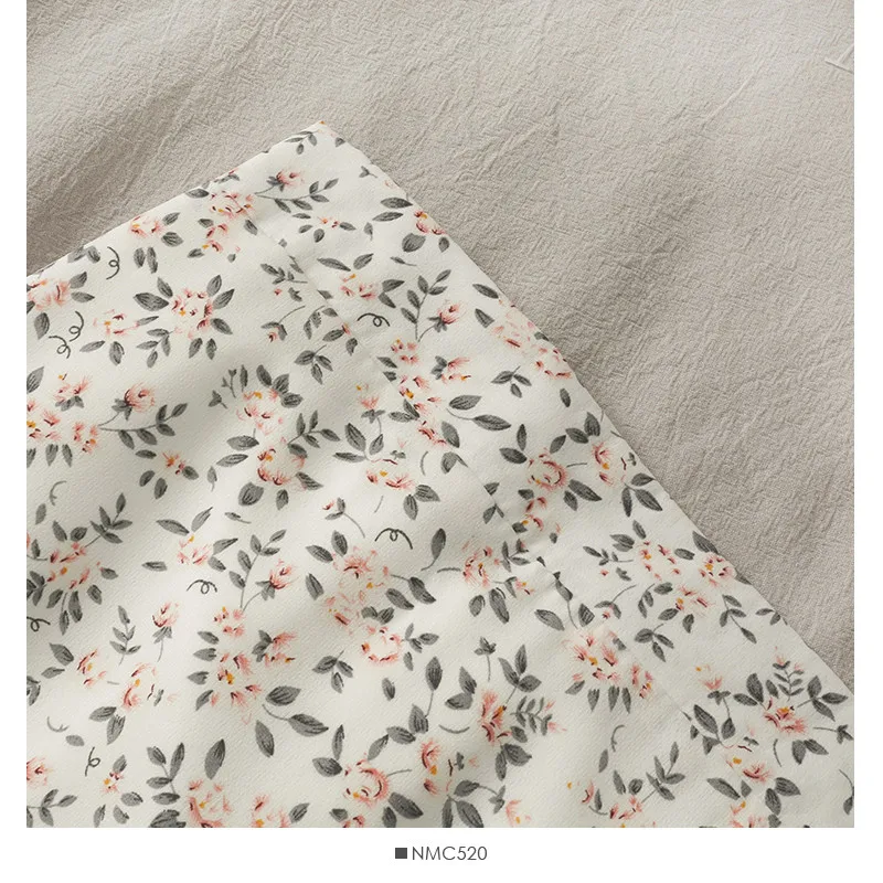 Woman Skirt 2026 Summer New Korean Ins Fashion Temperament Gentle Vintage Floral Slim Versatile High Waist Female Skirt