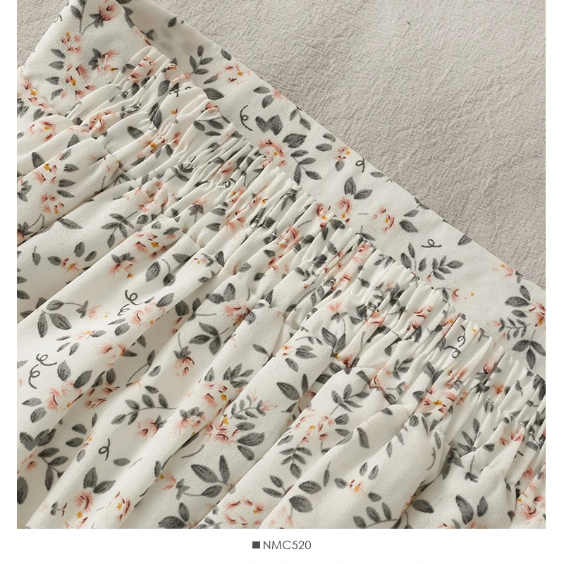 Woman Skirt 2026 Summer New Korean Ins Fashion Temperament Gentle Vintage Floral Slim Versatile High Waist Female Skirt
