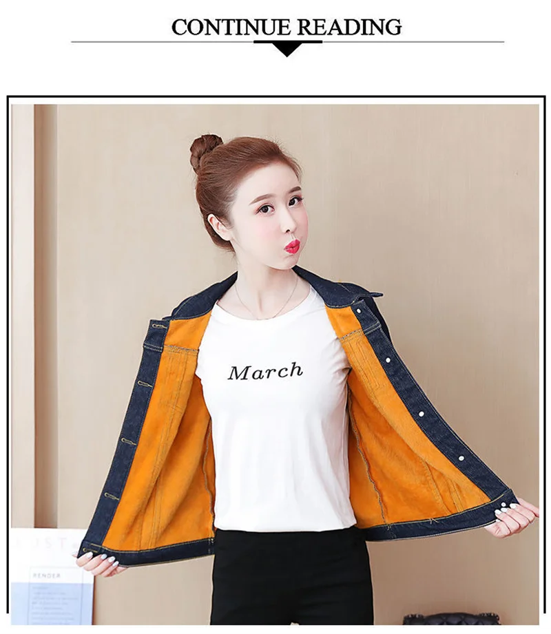 2023 Autumn Winter Fleece Denim Jacket Women Big Fur Collar Short Coat Thicken Velvet Liner Warm Tops Lady Jean Coat Outerwear