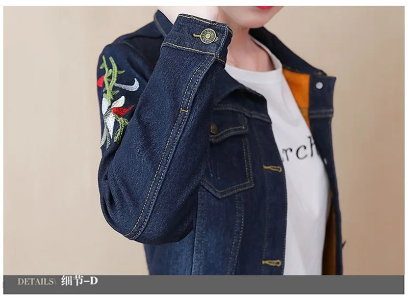 2023 Autumn Winter Fleece Denim Jacket Women Big Fur Collar Short Coat Thicken Velvet Liner Warm Tops Lady Jean Coat Outerwear