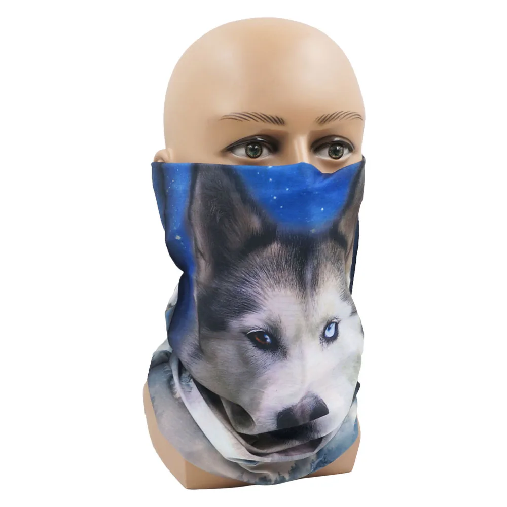 Animal Printed Neck Gaiter Bandana Leopard Pattern Tube Scarf for Women Men Headband for Cycling Hunting Hiking Camping Biking