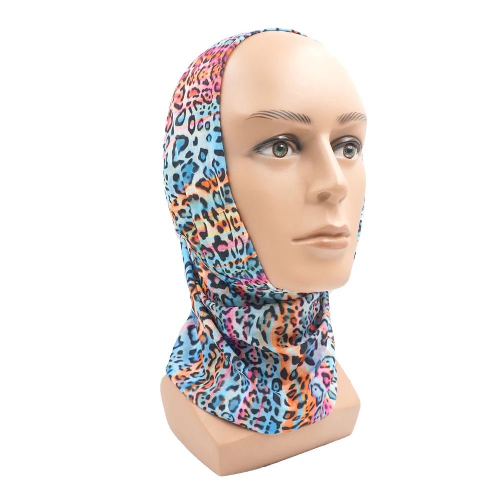 Animal Printed Neck Gaiter Bandana Leopard Pattern Tube Scarf for Women Men Headband for Cycling Hunting Hiking Camping Biking