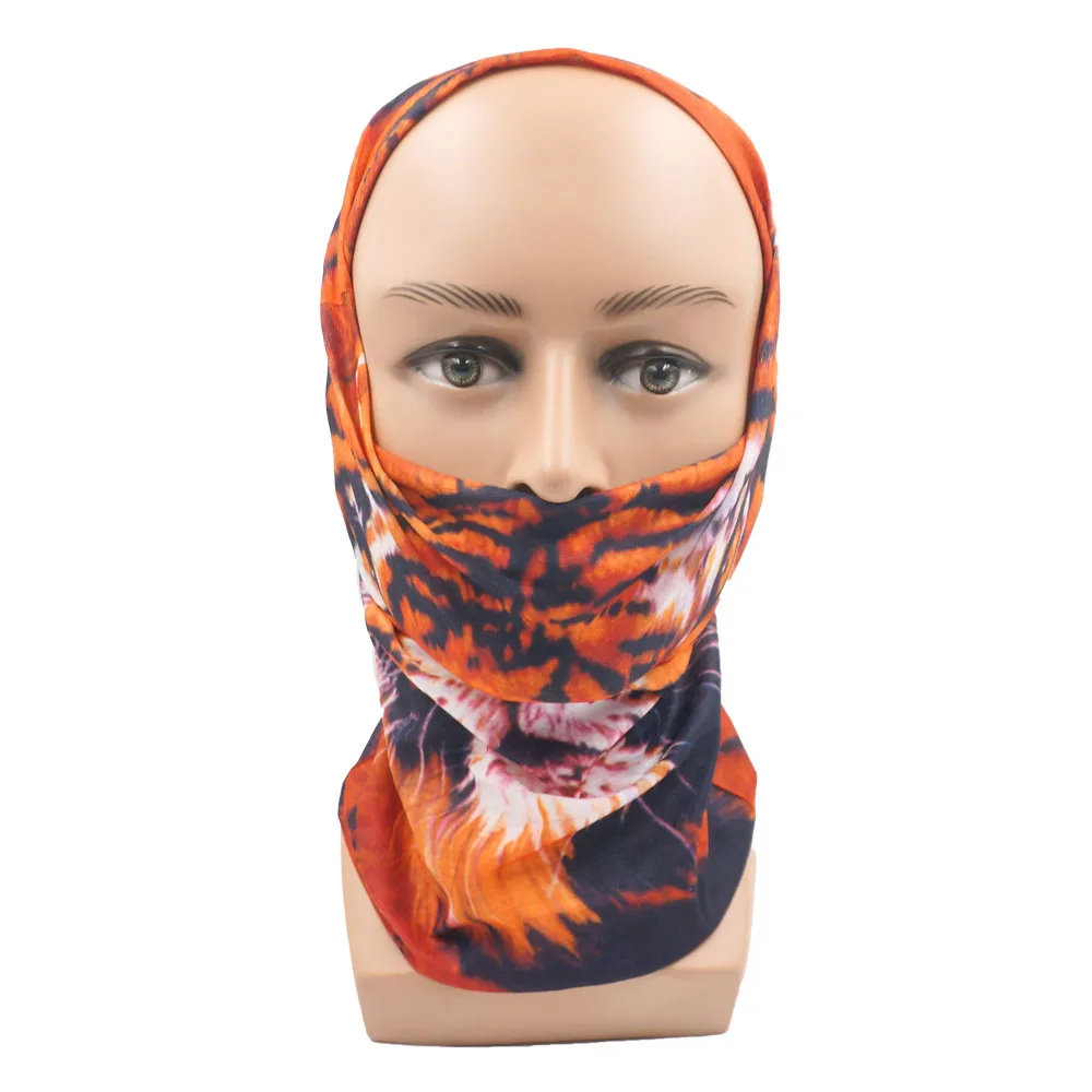 Animal Printed Neck Gaiter Bandana Leopard Pattern Tube Scarf for Women Men Headband for Cycling Hunting Hiking Camping Biking