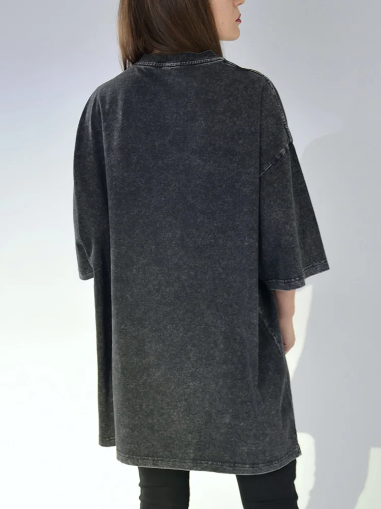 Washed Vintage Oversized T-shirts Women Cotton Top Summer Clothes Women Short Sleeve Tee Women's Oversize T Shirts For Woman
