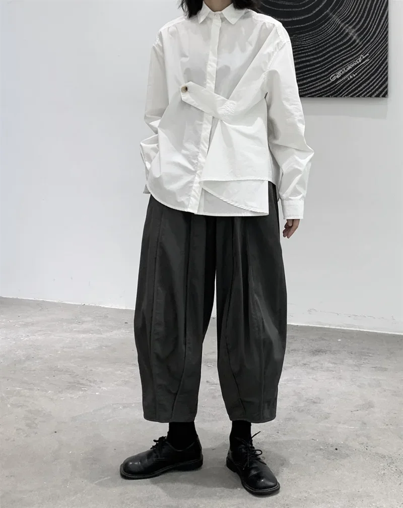 UMI MAO Yamamoto Dark Casual Pants Loose Female Pants Autumn Winter New Men Women Trouser Femme Y2k Fashion