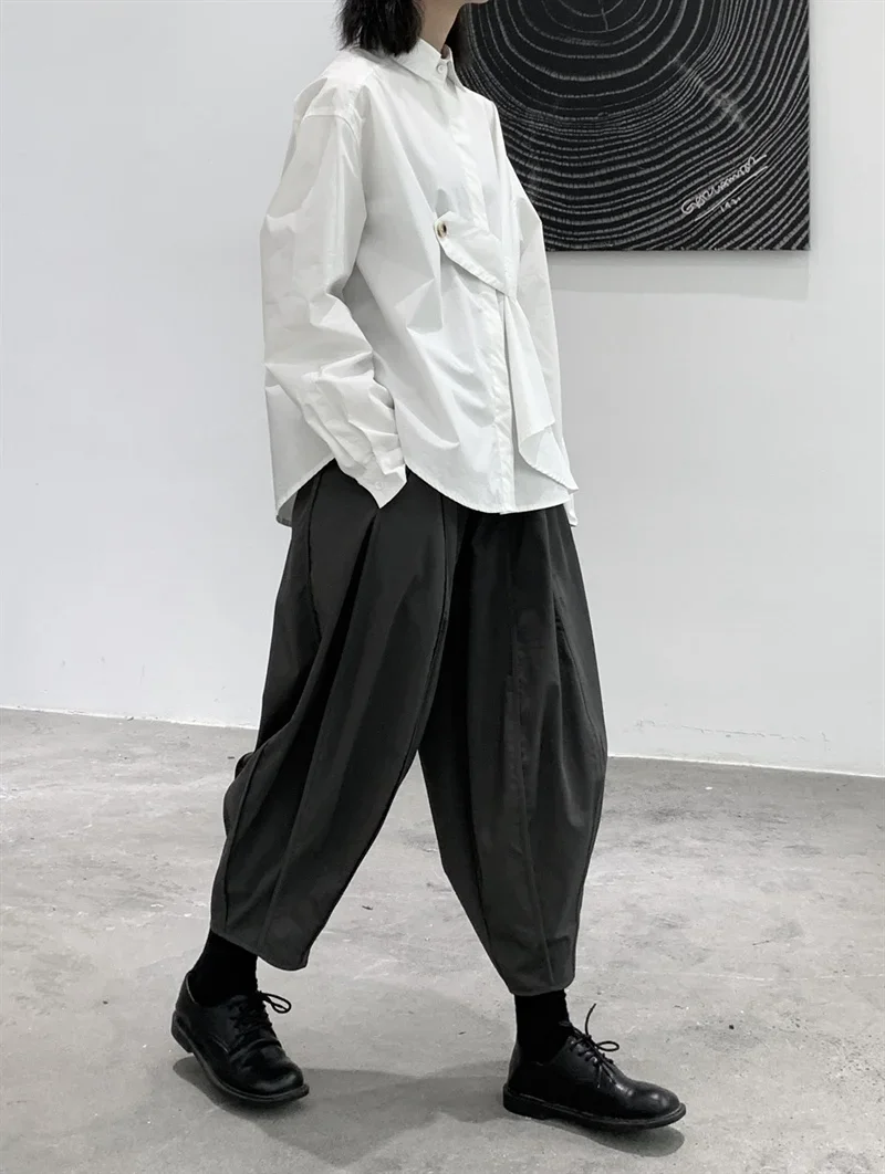 UMI MAO Yamamoto Dark Casual Pants Loose Female Pants Autumn Winter New Men Women Trouser Femme Y2k Fashion