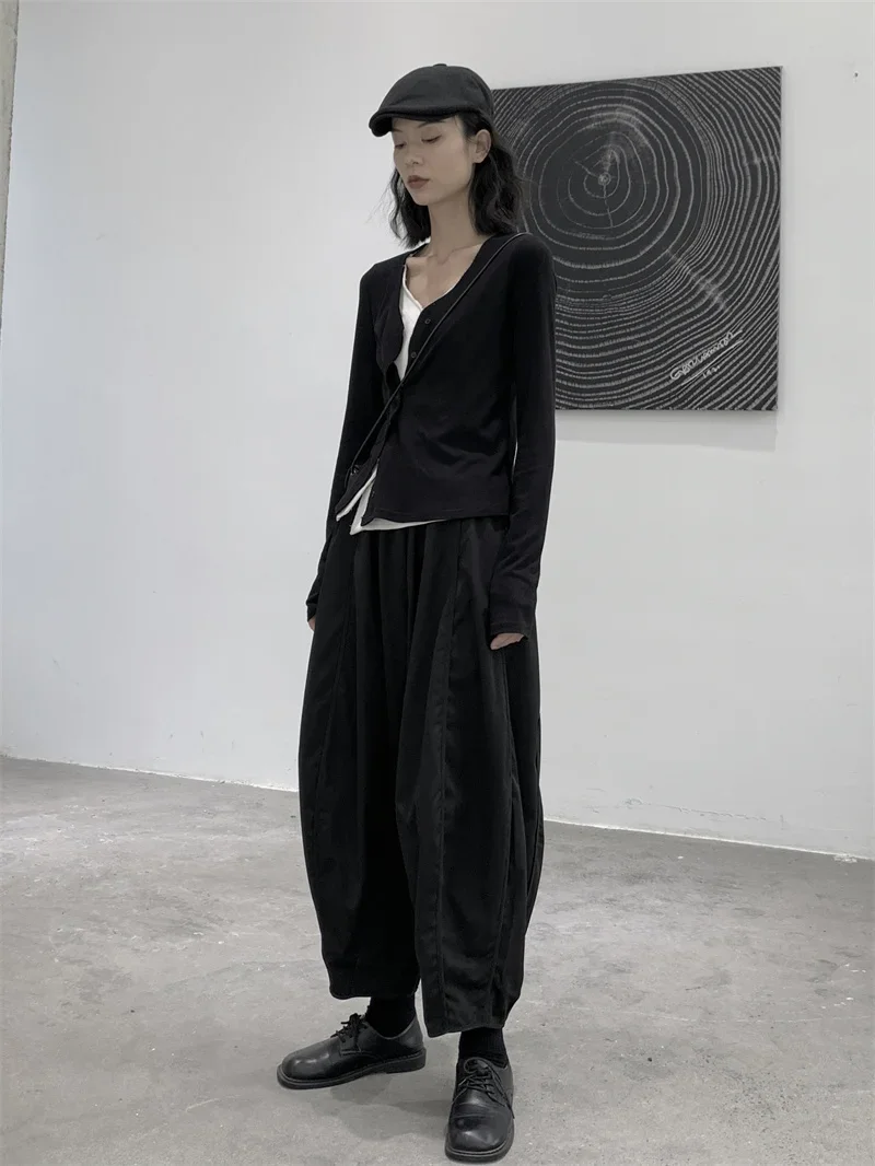 UMI MAO Yamamoto Dark Casual Pants Loose Female Pants Autumn Winter New Men Women Trouser Femme Y2k Fashion