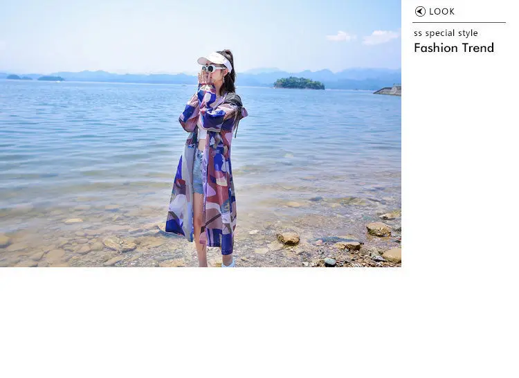 Summer Women's Sun Protection Clothing New UV Protection Jacket Breathable Thin Korean Mid Length Coat Outdoor Active Clothing